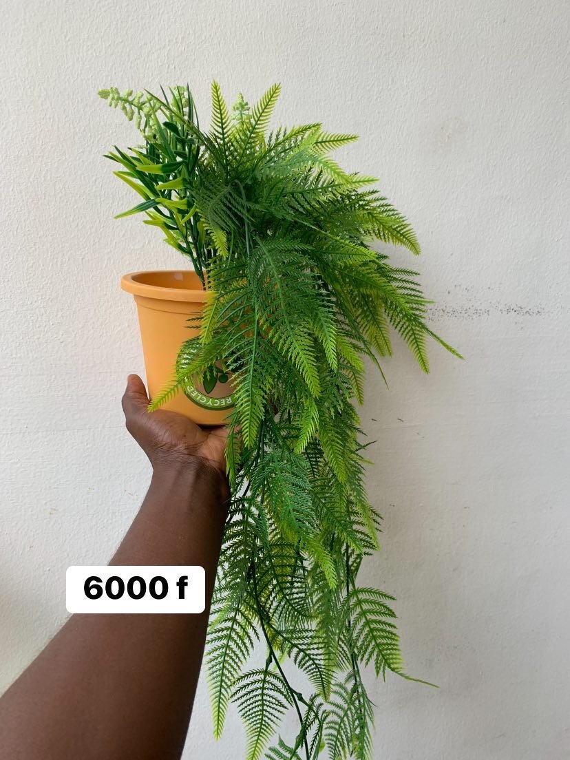 Fougère artificielle en pot