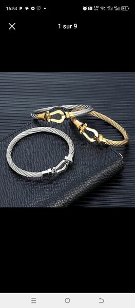 Bracelet câble acier inoxydable