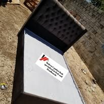 custom made bed with a high base