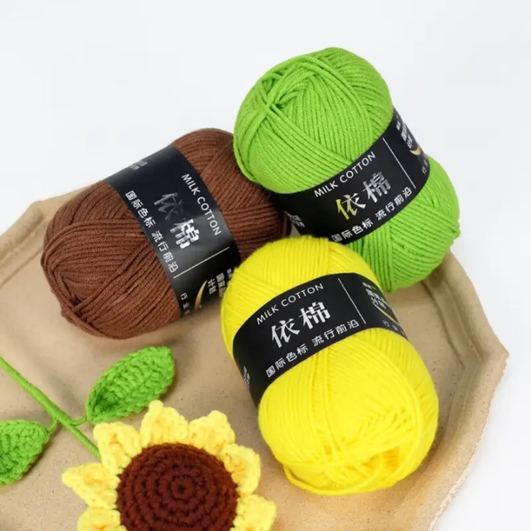 Milk cotton yarn 1pc