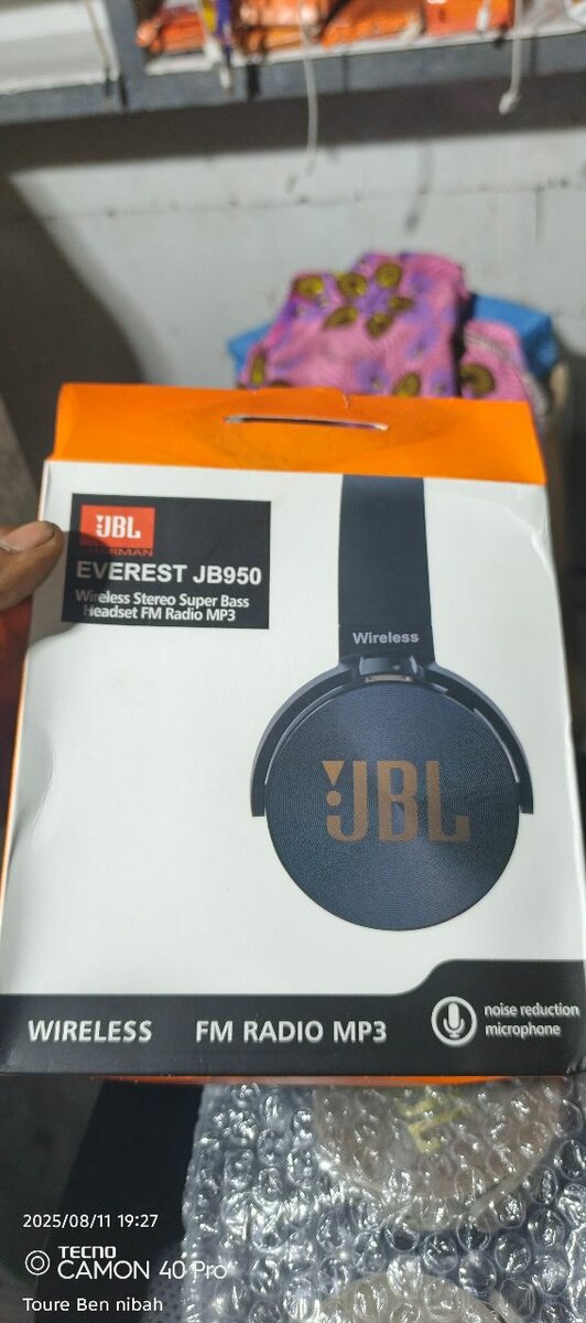 Casque sans fil JBL Bluetooth