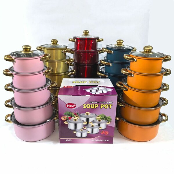 Stainless steel soup pot