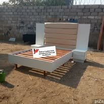 custom made bed with a high base