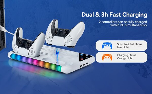 Refroidisseur ps5 avec station