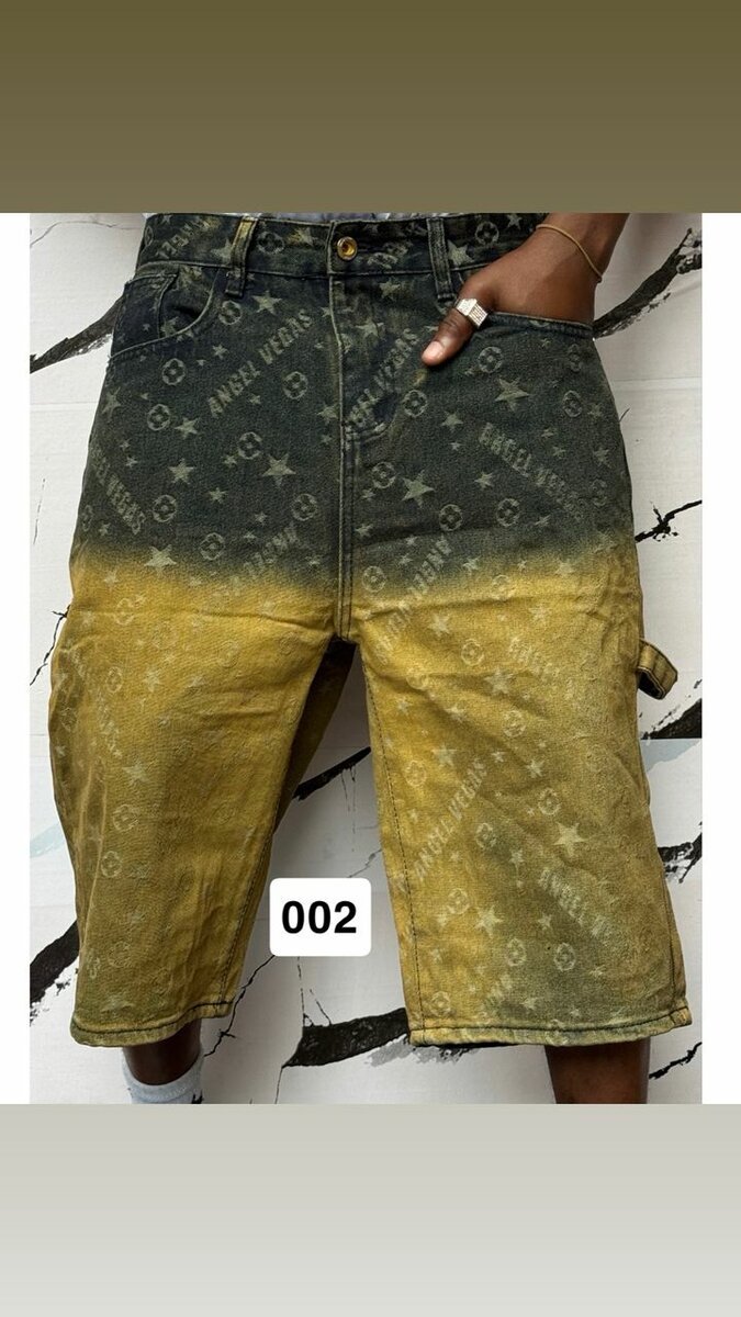 Bermuda en jean dégradé