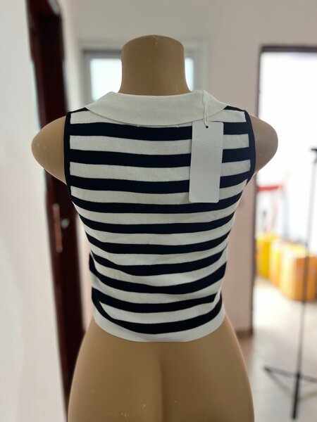 T-shirt rayé et uni