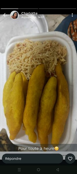 Beignets jaune jaune