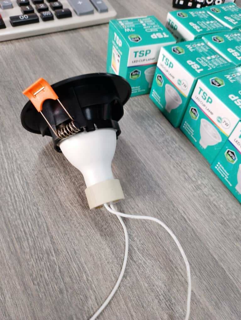 Spot led  7w encastrable noir