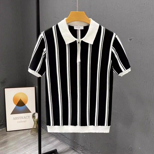 Polo rétro à rayures homme
