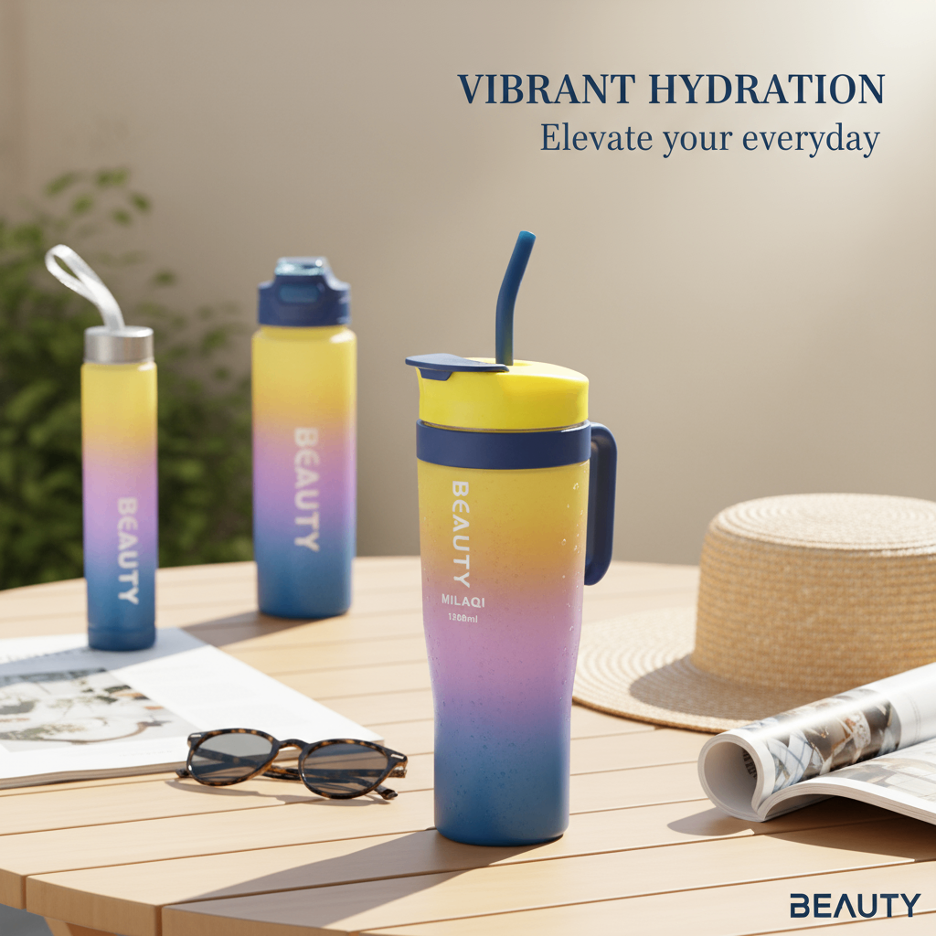 Gourde isolante dégradé coloré