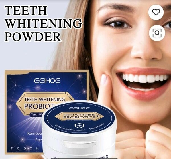 Poudre Blanchissante Dents Probiotiques