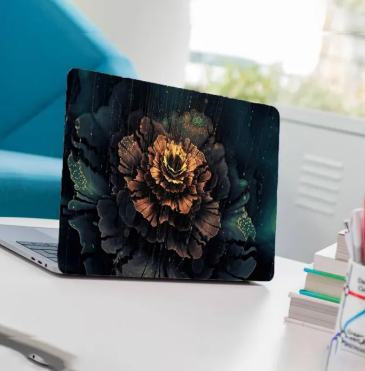 Flower Laptop Back Skin-Laptop Skin Vinyl Sticker Decal, 14.6 15 15.4 15.6 inch Laptop Skin Sticker Cover For All Laptops