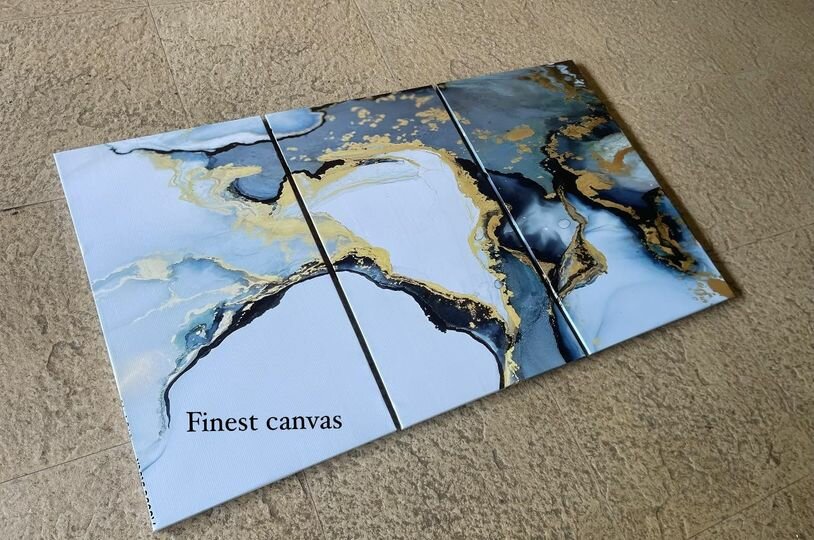 Painting on canvas of 3 pieces(2m.x90cm )