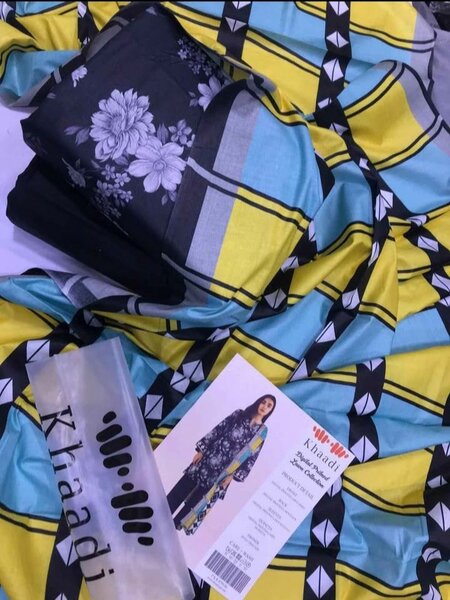 Khaddi 3 pcs lawn suit