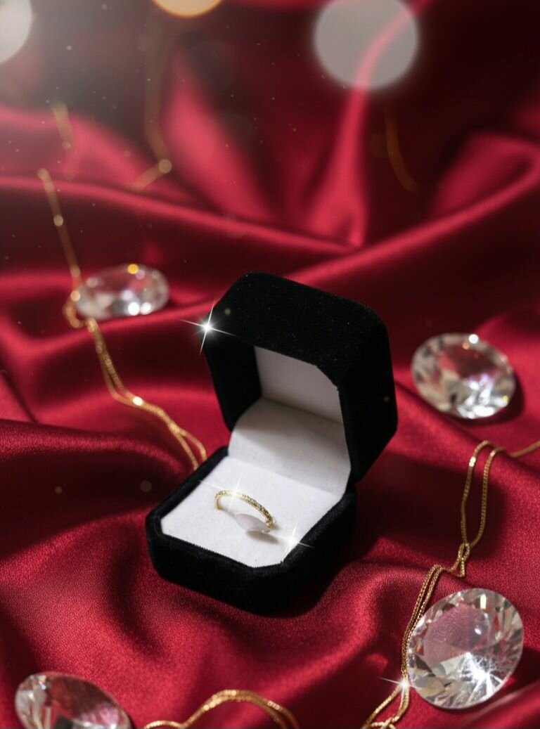 Bague Éclatante en Or Rose