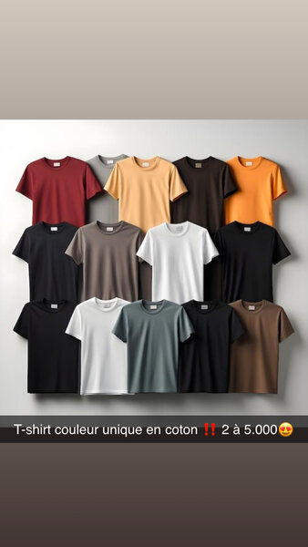 T-shirt unisexe en coton