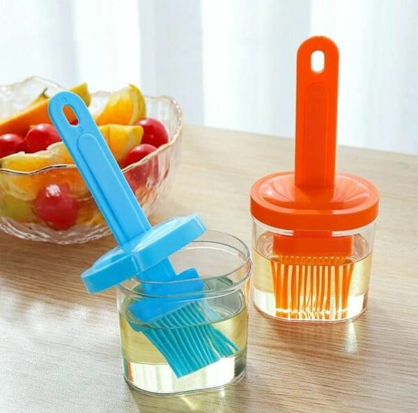 Silicone Oil Bottle With Brush