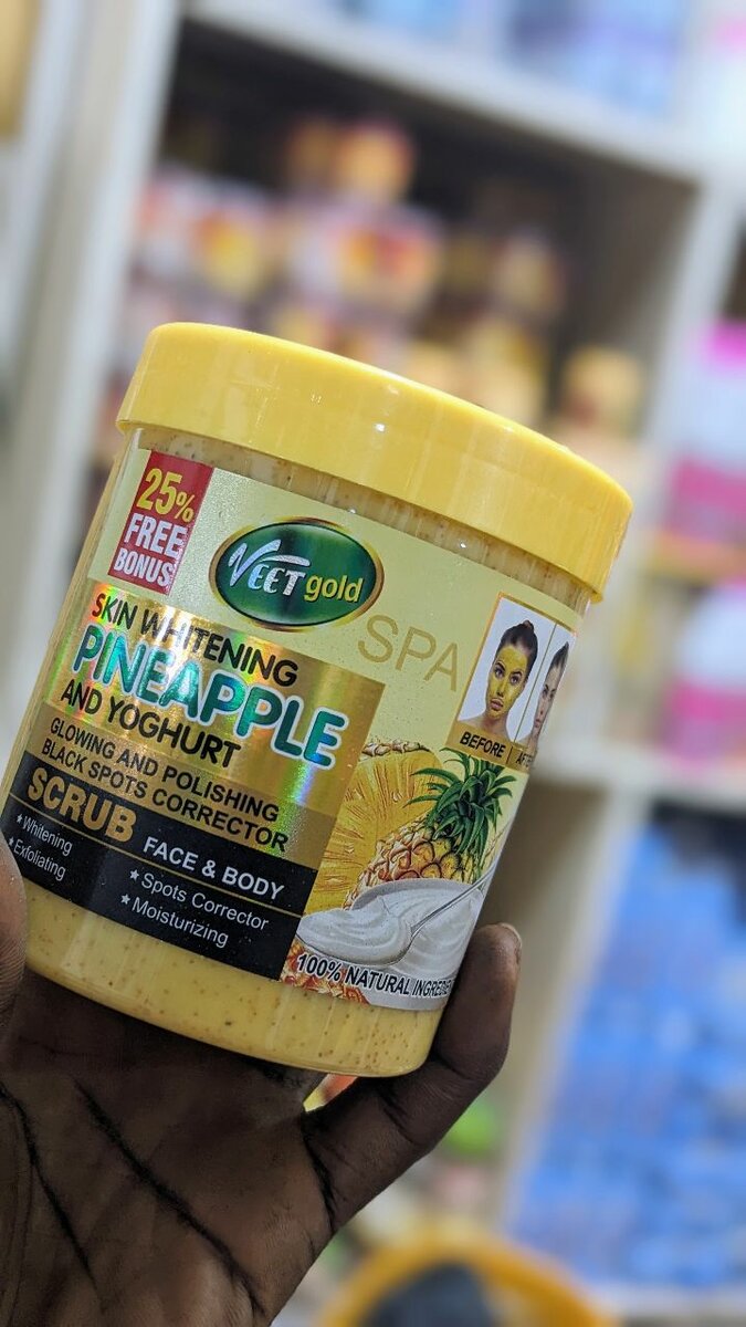 Veet Gold pineapple scrub