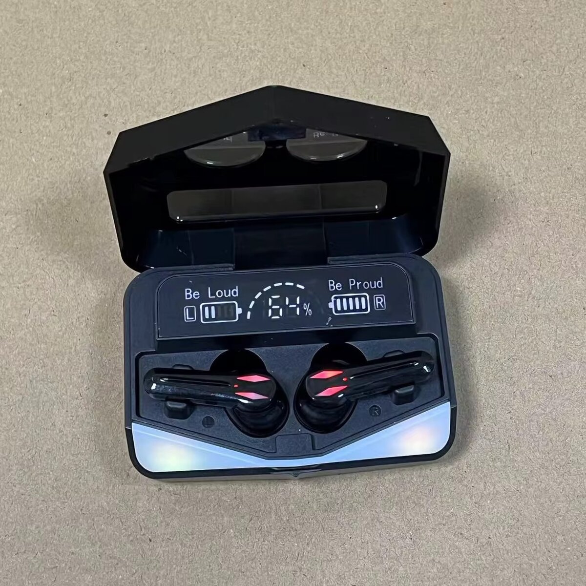 Écouteurs sans fil gaming LED