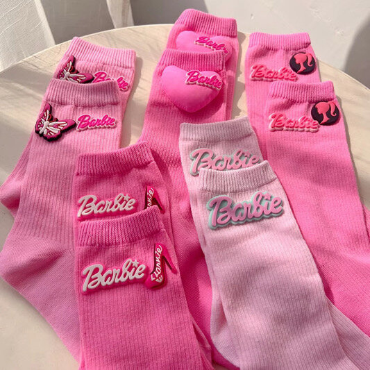 Chaussettes roses Barbie
