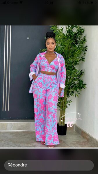 Ensemble haut et pantalon pour femme