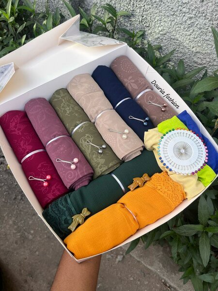 Box voiles mousseline à motif