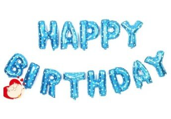 Happy Birthday Foil Balloons - Decorations Balloon Letter Foil Alphabet Birthday Banner