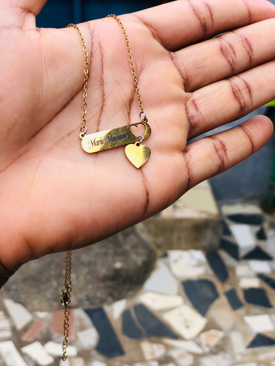 Collier personnalisé cœur