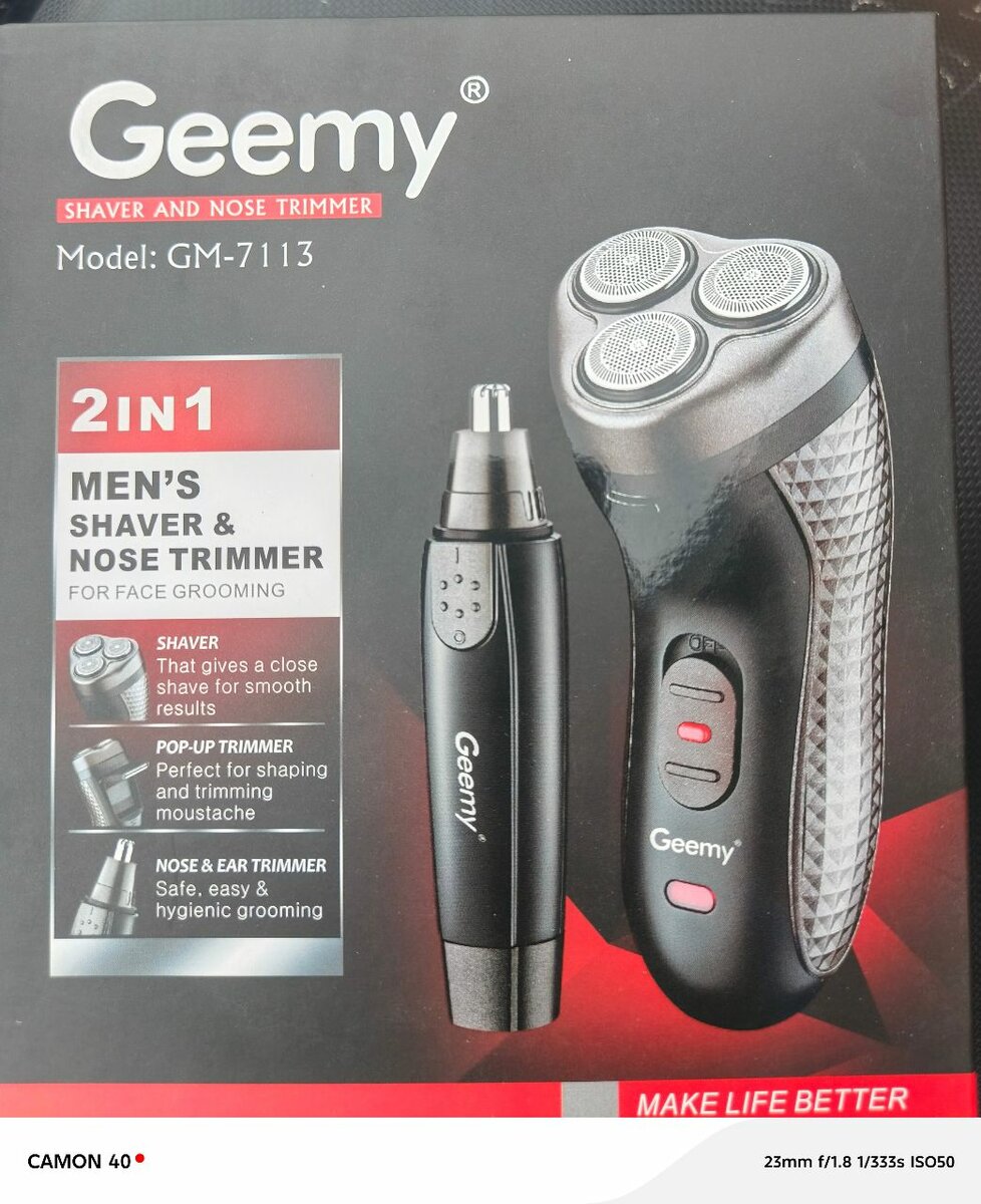 Tondeuse nez et barbe Geemy