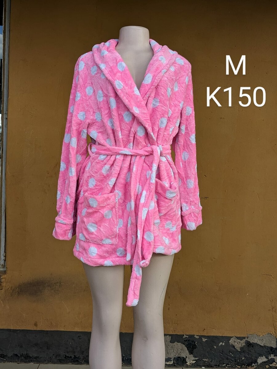 Women's Fleece Bathrobe pink