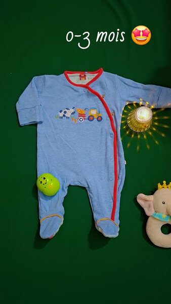 Pyjama bébé doux 0-3 mois