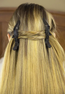 6Pcs/Pack Hair Salon Plastic Crocodile Barrette Hair Section Clip Grip Hairdressing Clamps Claw Clip Tool Accessories-Black