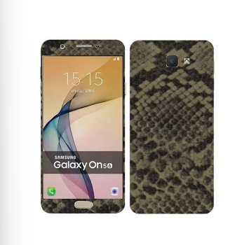 Samsung Galaxy On5 2016 Grey Brown Snake Leather Texture Mobile Skin