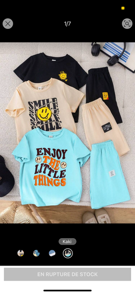 Ensemble T-shirts et Shorts Enfants