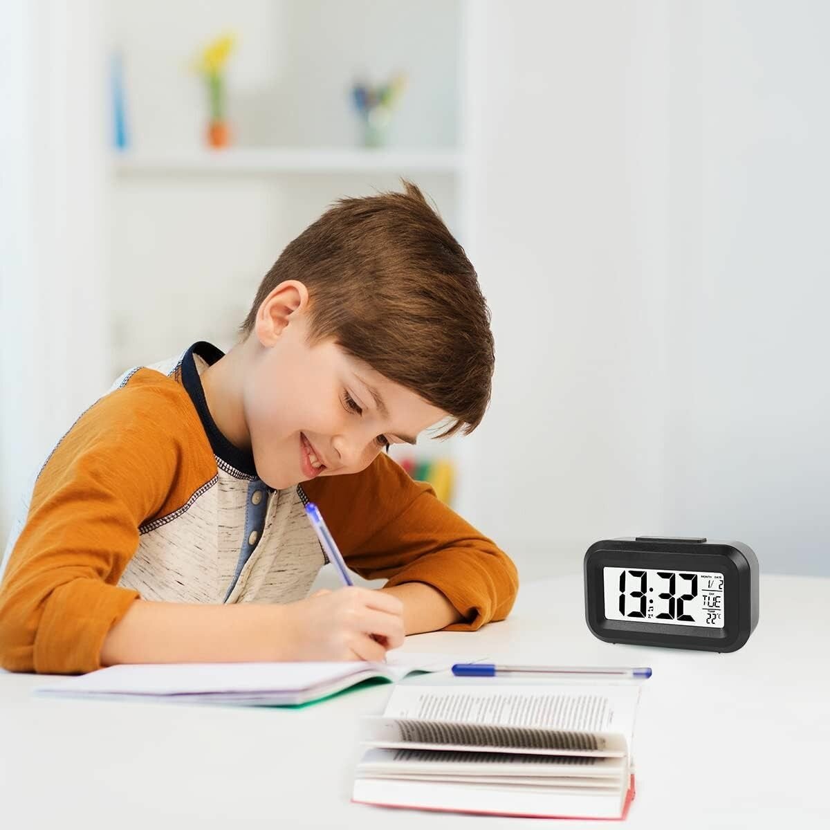 Digital Alarm Clock - Black