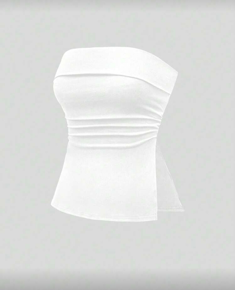 Top bustier sans bretelles chic