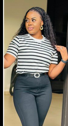 Black and white striped t-shirt, size s-2xl