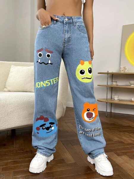 Jeans Amusants customisé