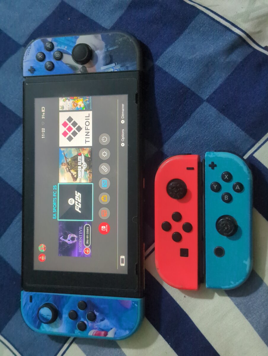 Console Nintendo Switch craqué