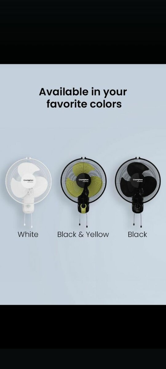 Crompton wall fans
