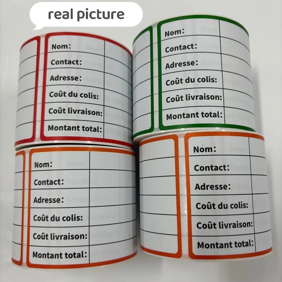 Étiquettes d'expédition adhésives