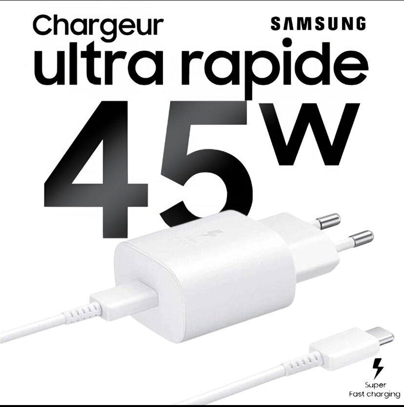 Chargeur Samsung Ultra Rapide 45W