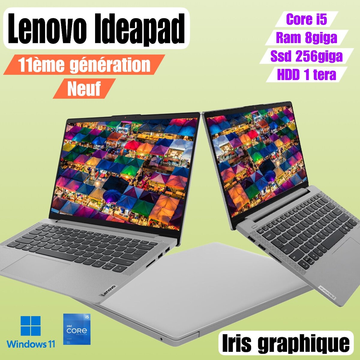 Lenovo ideapad 5. Core i5 11ème génération