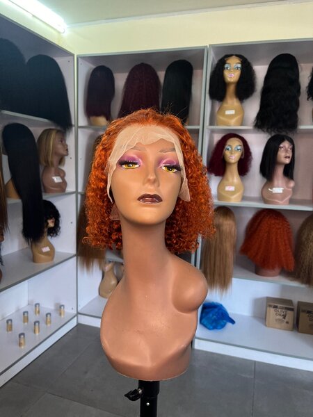 10 inches ginger bob waterwave