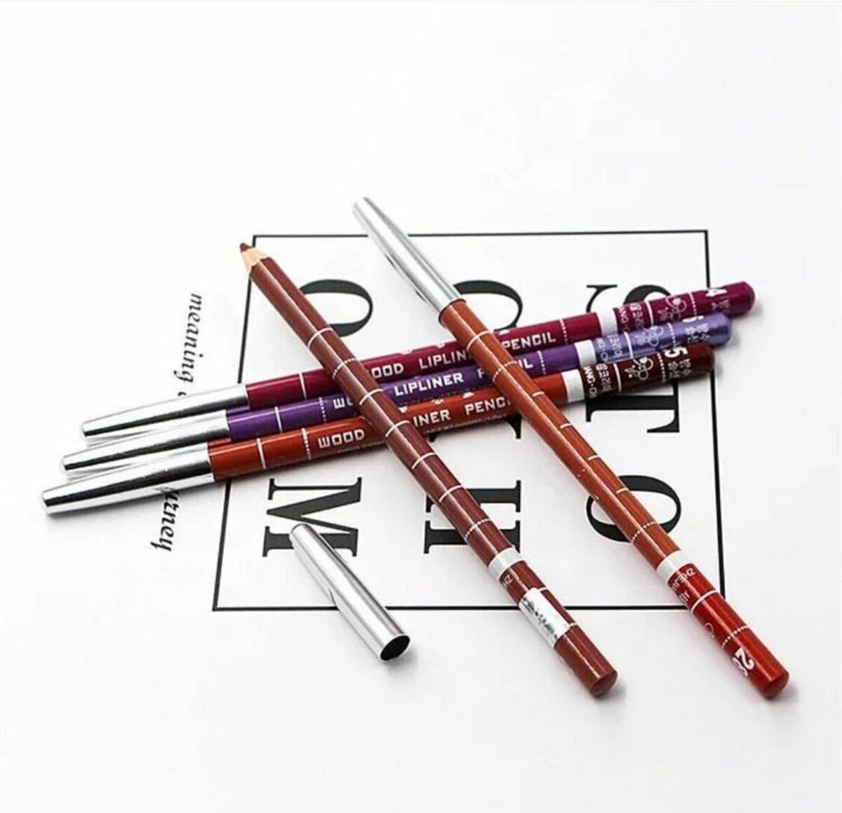 Wood Eyeliner Pencils Set