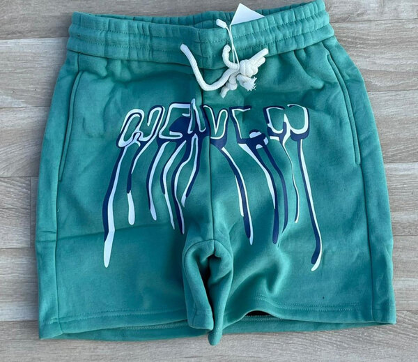 Shorts en molleton vert