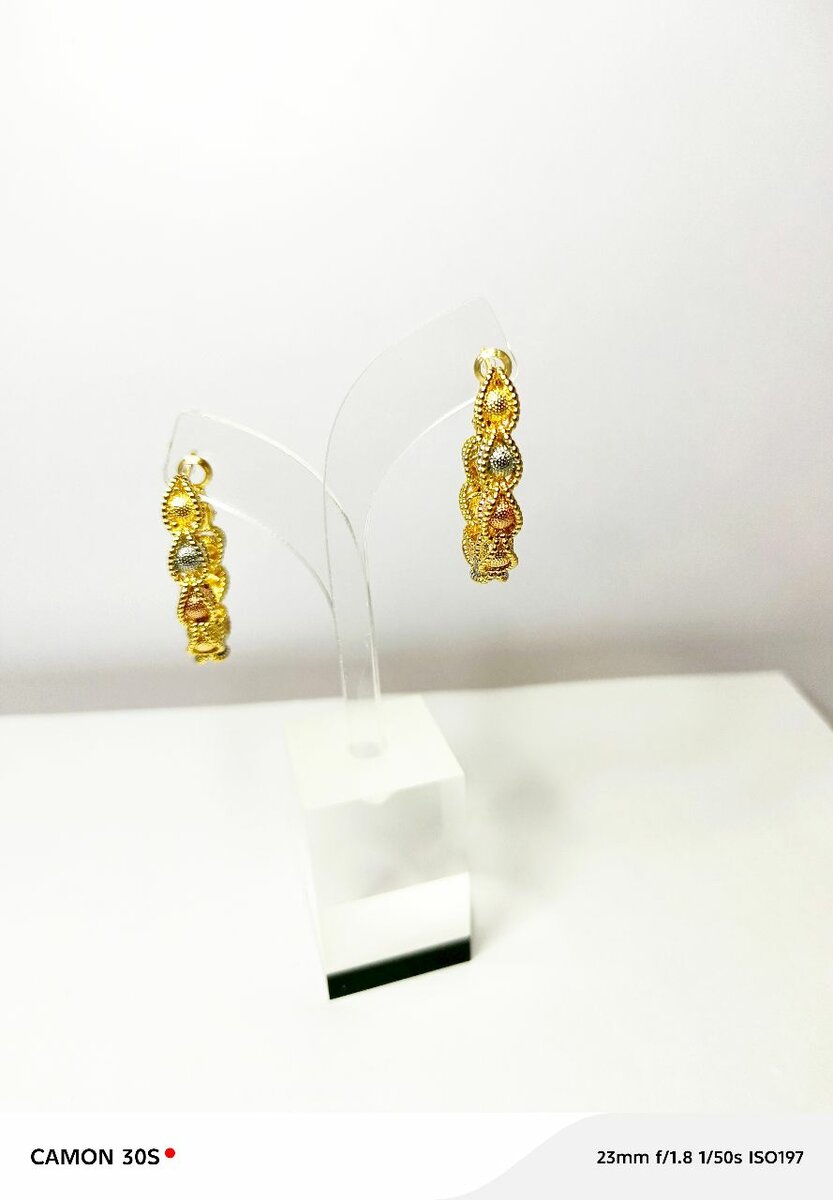 Boucle d'oreille 3tons