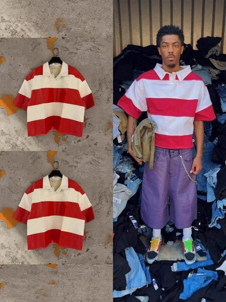 Polo à rayures vintage