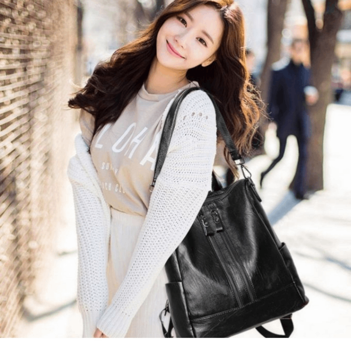 Sac à dos en cuir élégant