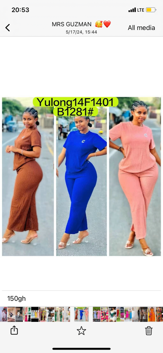 Lady top and trouser